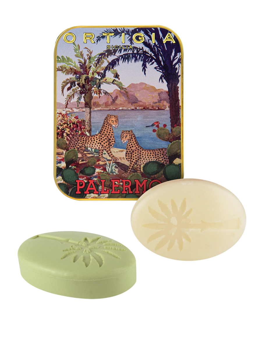 Ortigia Sicilia City Tin – Palermo (2 x 25g Olive Oil Soaps)