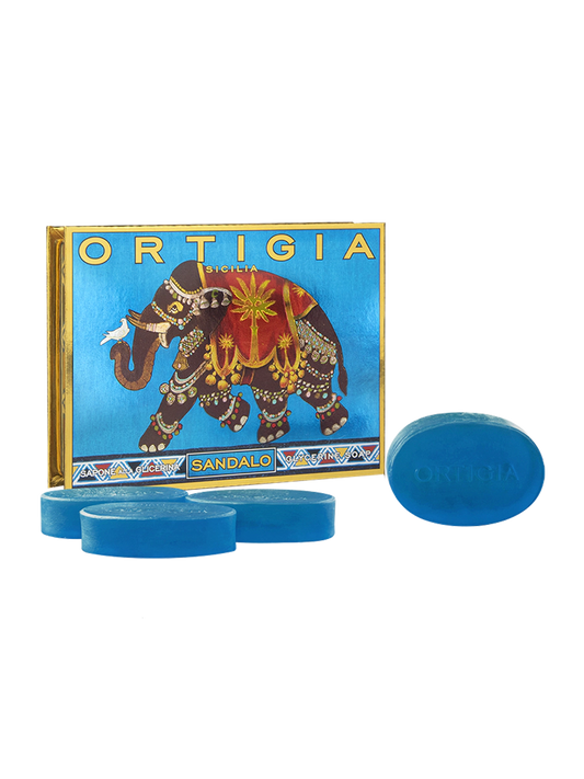 Ortigia Sicilia Sandalo Glycerine Soap Small Box 40g x 4