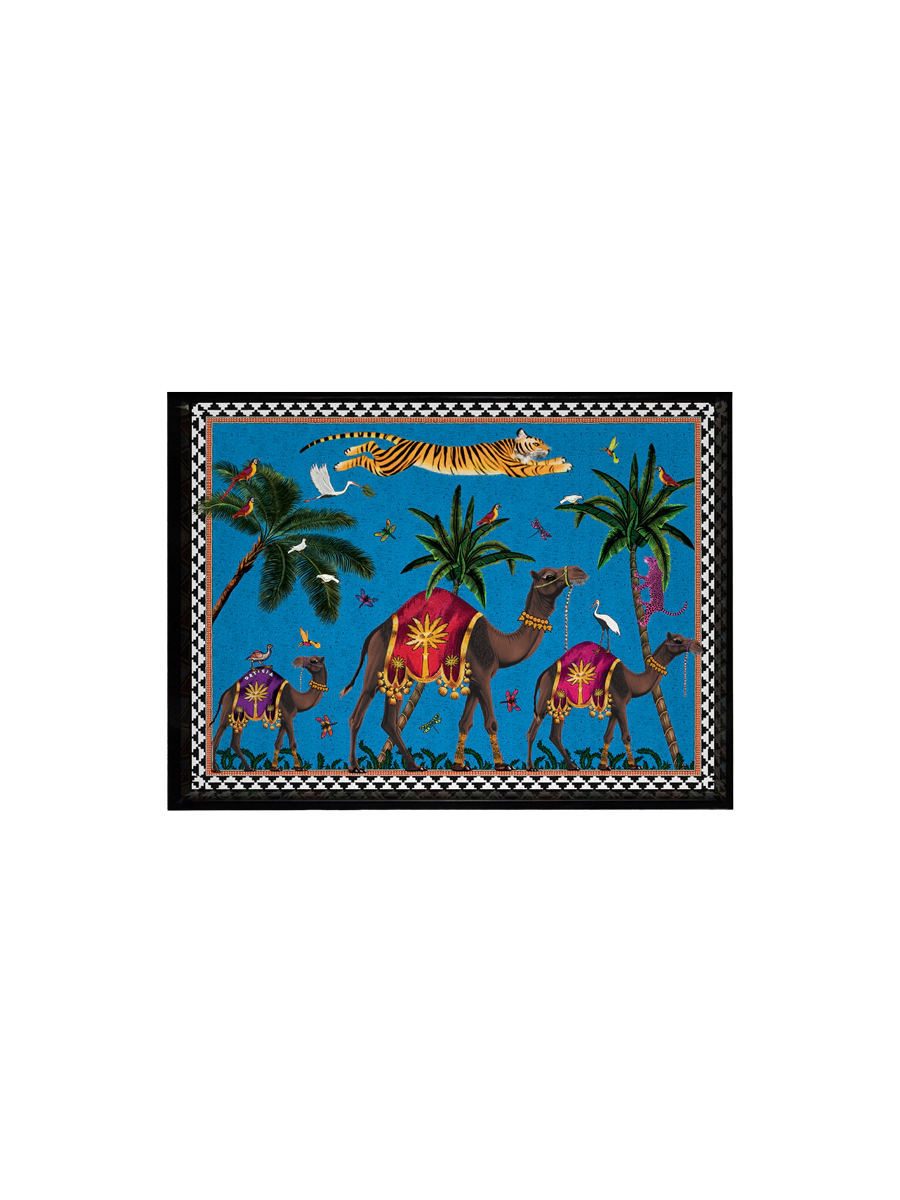 Ortigia Sicilia Mini Tray Flying Tiger Blue (17x13cm)