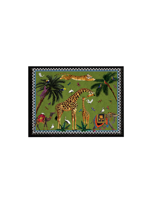 Ortigia Sicilia Mini Tray Flying Tiger Green (17x13cm)