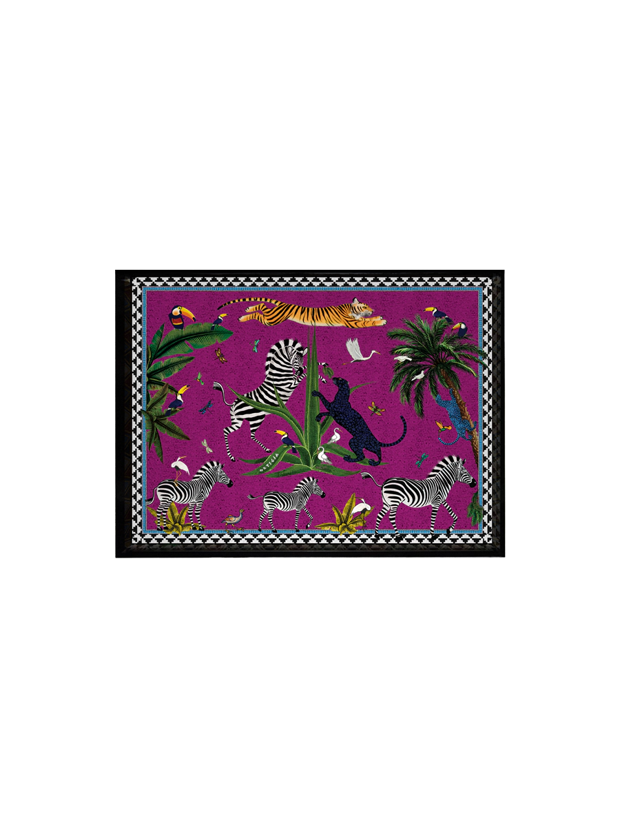 Ortigia Sicilia Mini Tray Flying Tiger Pink Cardinale (17x13cm)