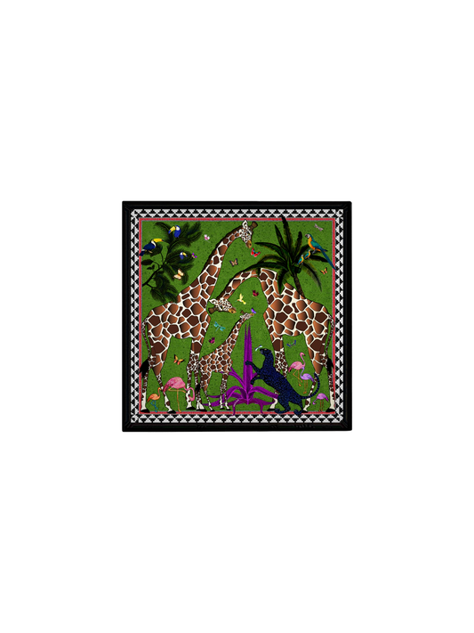 Ortigia Sicilia Mini Tray Giraffe Green (16x16cm)
